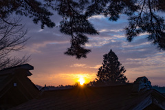 Sunrise this morning