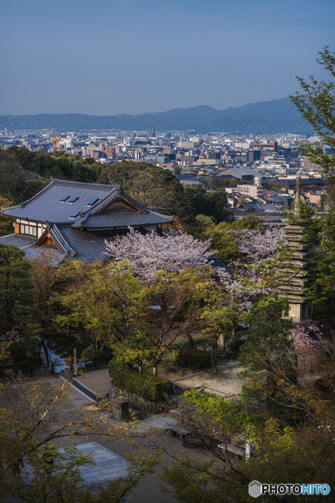 清水寺から眺める京都の街並み