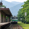 大沼公園駅に佇むディーゼルカー