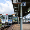 早朝の大沼駅