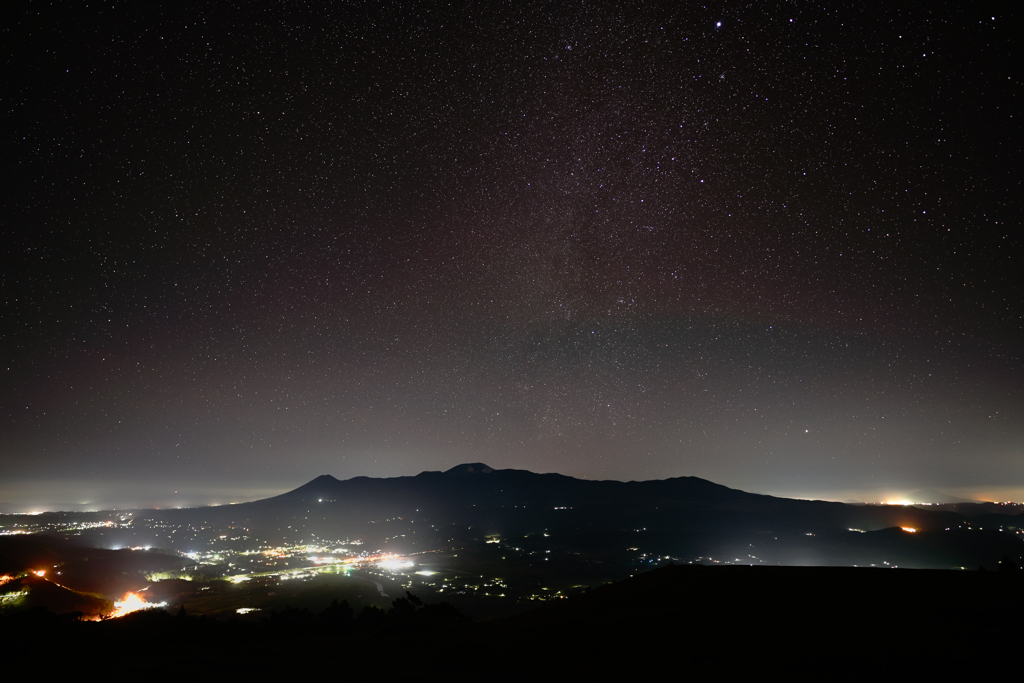 新月  霧島連山