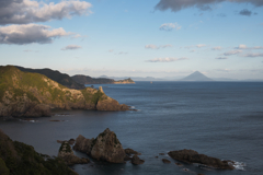 坊ノ岬灯台古道／坊ノ岬より開聞岳