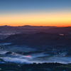 えびの盆地の夜明け