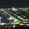 原油備蓄基地の夜景