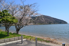 ここが琵琶湖の北の端