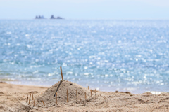 海キラキラと