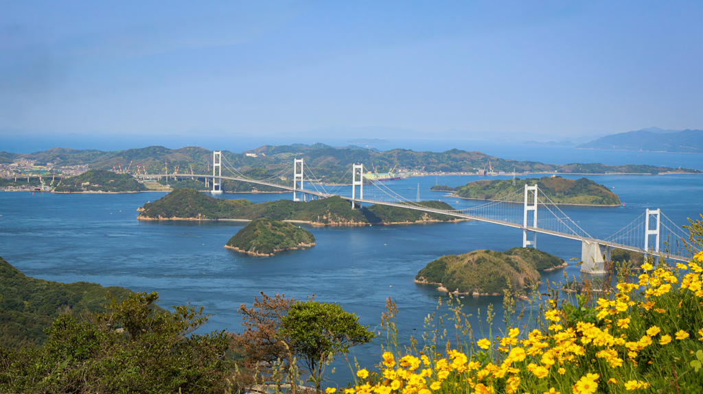 亀老山展望公園からの多島美