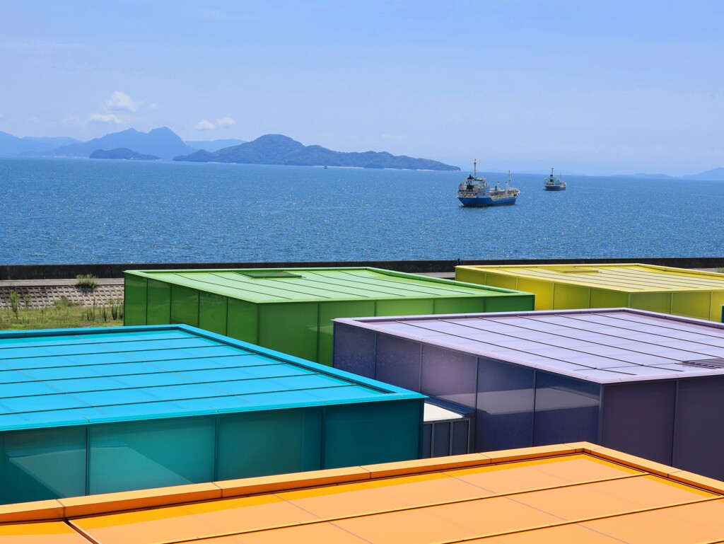 下瀬美術館からのぞむ瀬戸内海