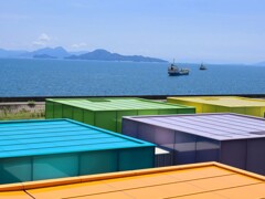 下瀬美術館からのぞむ瀬戸内海