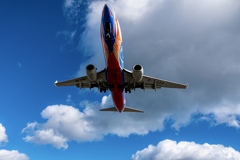 飛行機の真下