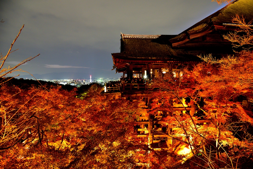 夜の清水の舞台