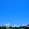 世界遺産姫路城と青い空