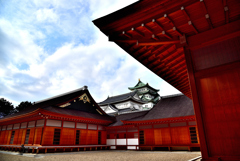 名古屋城（本丸　上洛殿南側からの天守）
