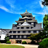 岡山城天守閣（烏城公園から撮影）