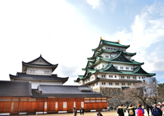 名古屋城（本丸　本丸御殿北側(天守東側)からの天守）