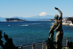稲村ケ崎富士山②