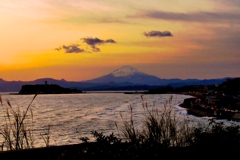 稲村ケ崎富士山⑤