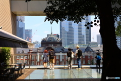 丸ビル展望台より