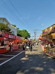 蒲原まつり・露店の列