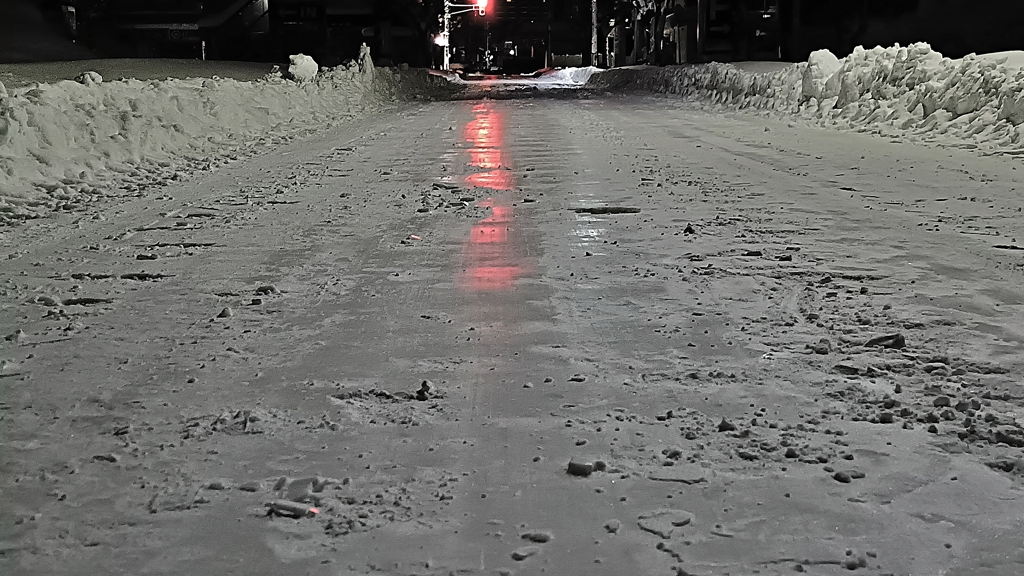 除雪跡