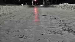 除雪跡