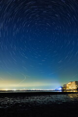 東京湾アクアラインの夜空　１