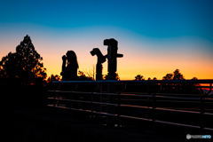 秋葉神社 上社　夕景