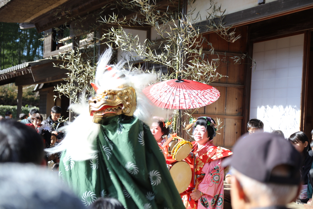 房総の村にて獅子舞