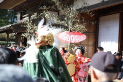 房総の村にて獅子舞