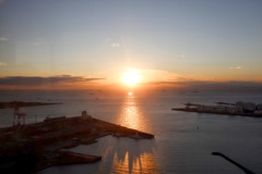 千葉ポートタワーにて