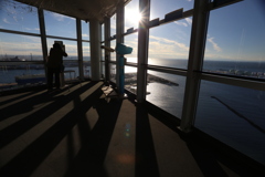 千葉ポートタワーにて