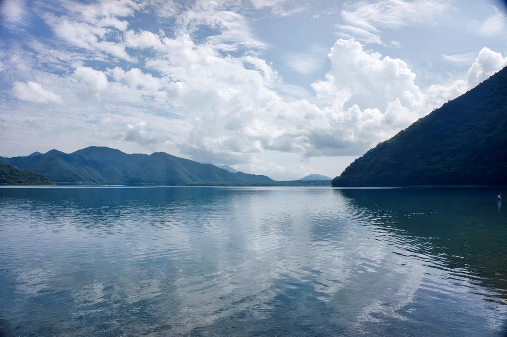 夏の精進湖