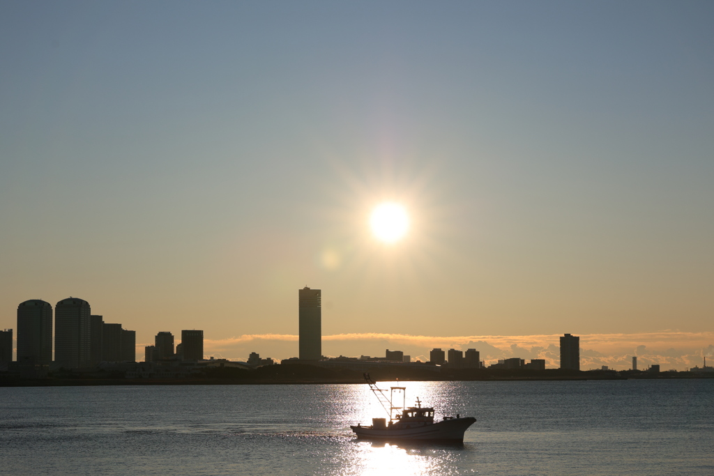 茜浜より江戸前漁師
