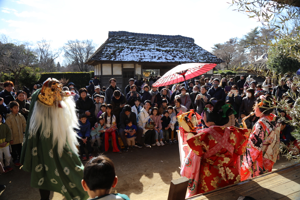 房総の村にて獅子舞