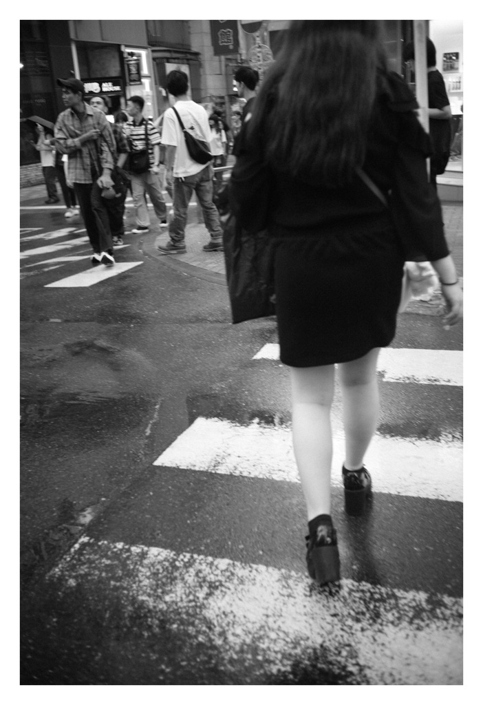 雨上がりの渋谷にて