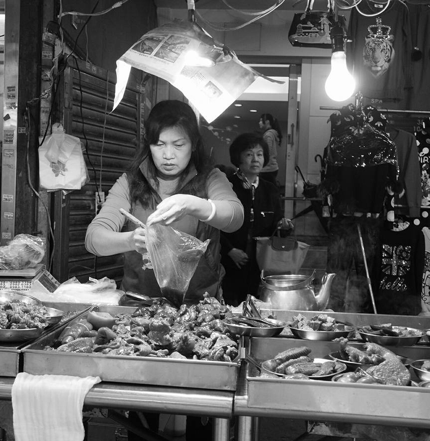 台北の市場屋台