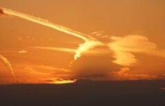 夕景、ダイヤ不発