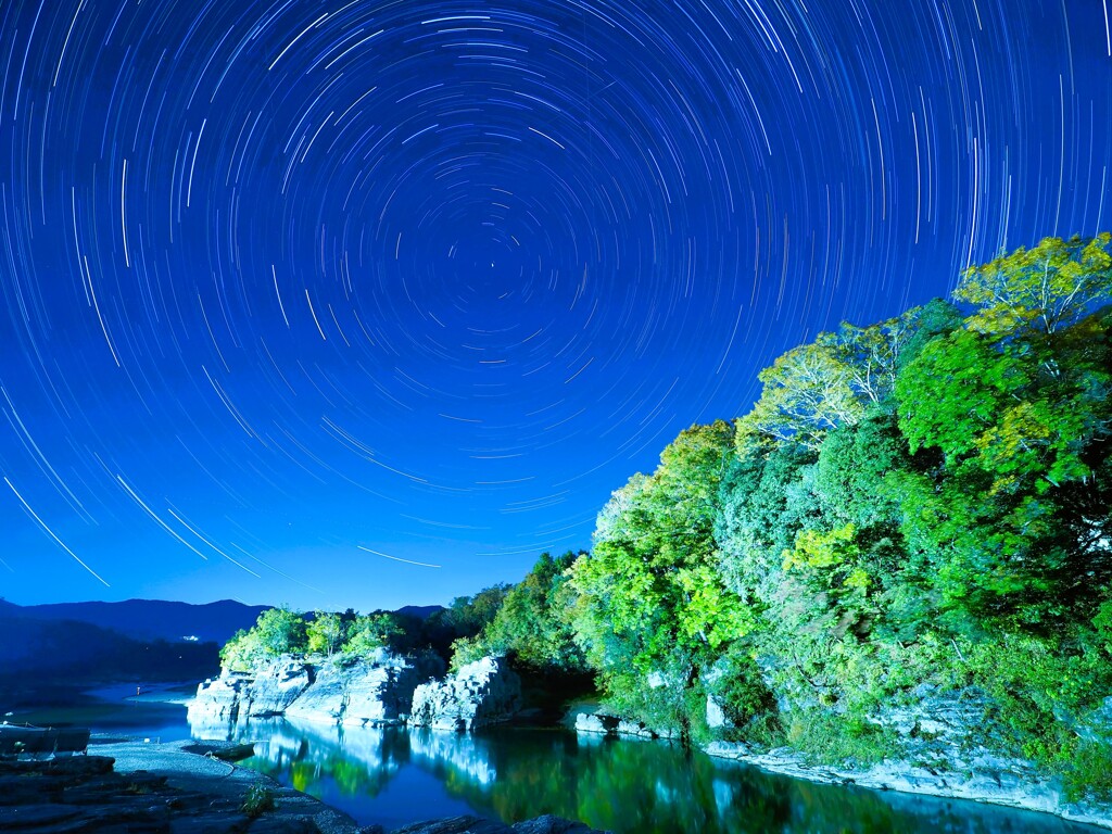 長瀞渓谷の夜