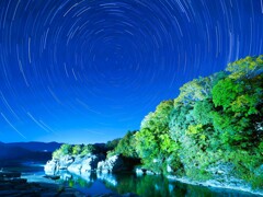 長瀞渓谷の夜