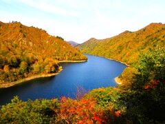奥只見湖の紅葉