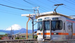 車窓からの富士山