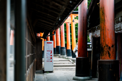 自販機と鳥居