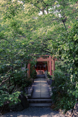 神社への道