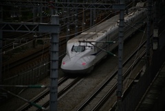 東海道新幹線(新橋~浜松町近辺を走行中)