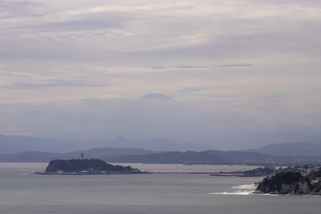 披露山から望む