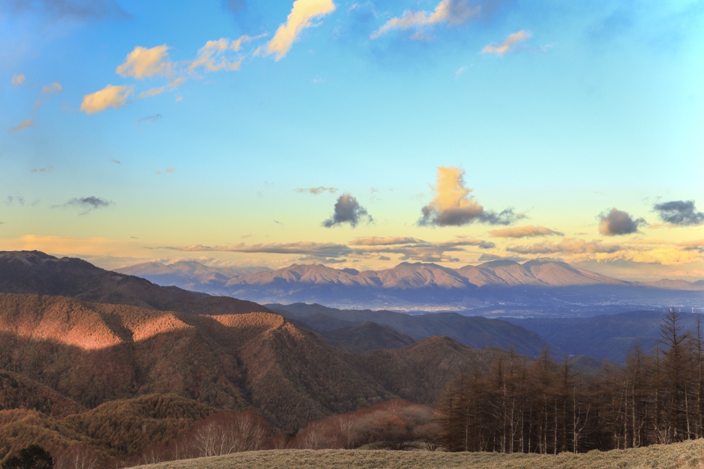 三峰茶屋より、浅間山系