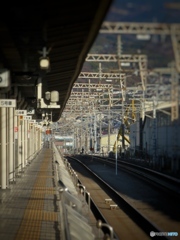 静岡県三島駅ホーム