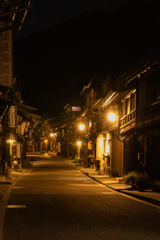 暮六つの奈良井千軒