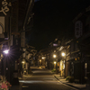 中山道　奈良井宿の宵道