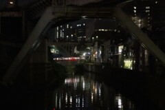 昌平橋から（夜）